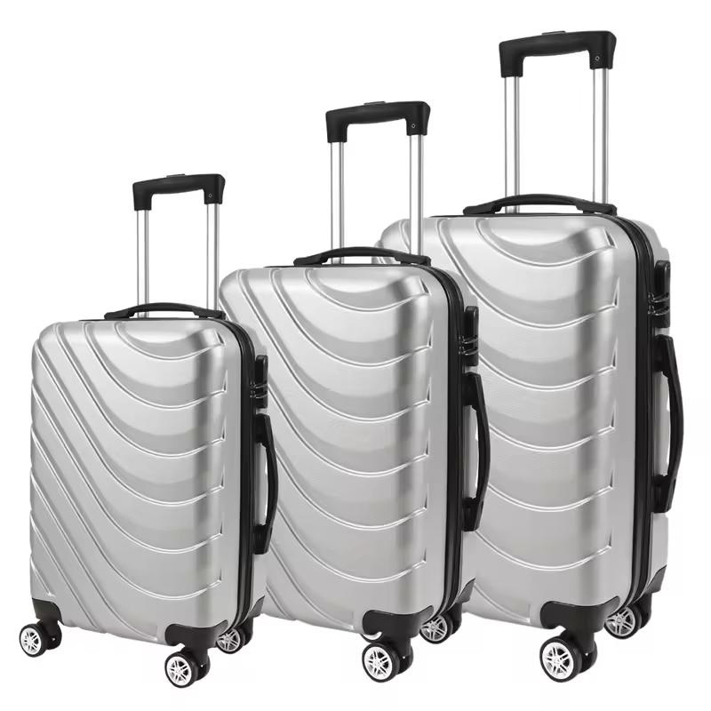 Wholesale Newest Wave Design Suitcase Fashion Koffer Sets Travel Hardside Trolley Luggage – Suitcase Set and Luggage Set price