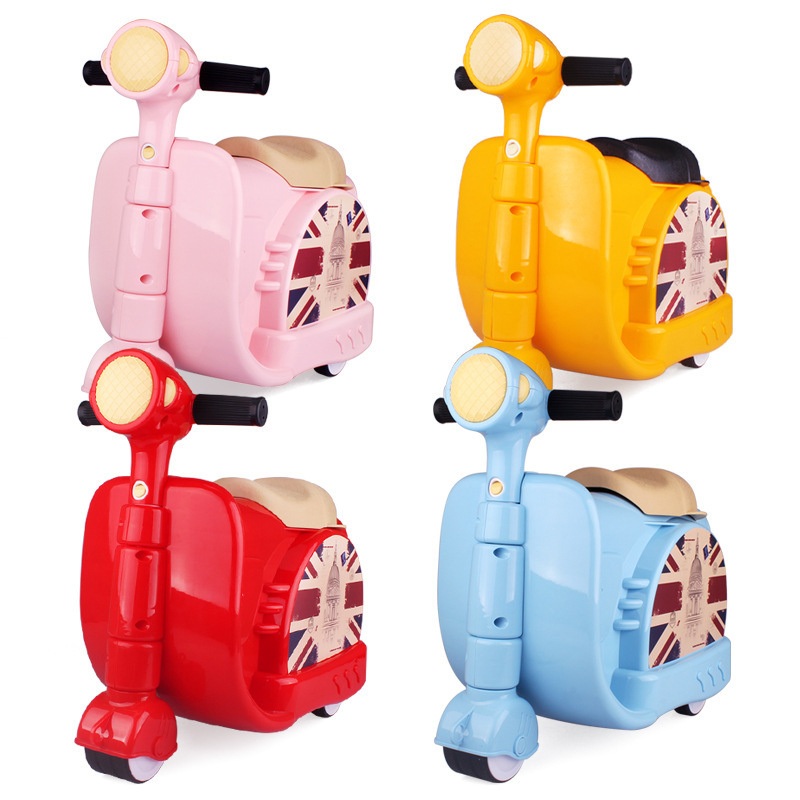 18 Inches Cute Kids Suitcase Outdoor Travel Motorcycle Plastic Luggage for Children – Suitcase and Stock Luggage price
