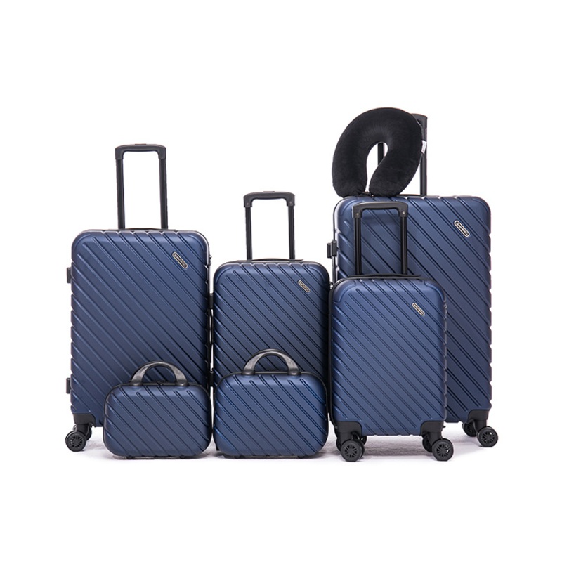 6 Pieces Economy Quality ABS Luggage Bag Set with Beauty Case – Trolley Bag and Travel Luggage price