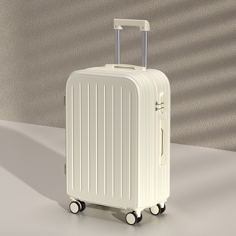 Economy Hardside ABS Trolley Bag Luggage in White Color – Trolley Bag and Travel Luggage price