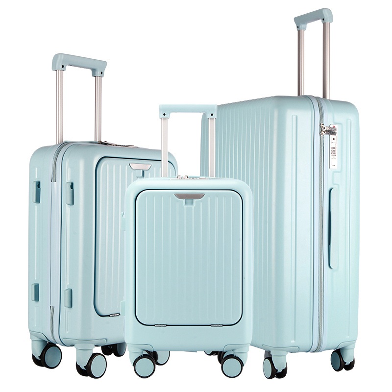 Factory Design Front Open Style ABS+PC Material Travel Suitcase Set Multi Functional Luggage – ABS+PC Luggage and Trolley Luggage price