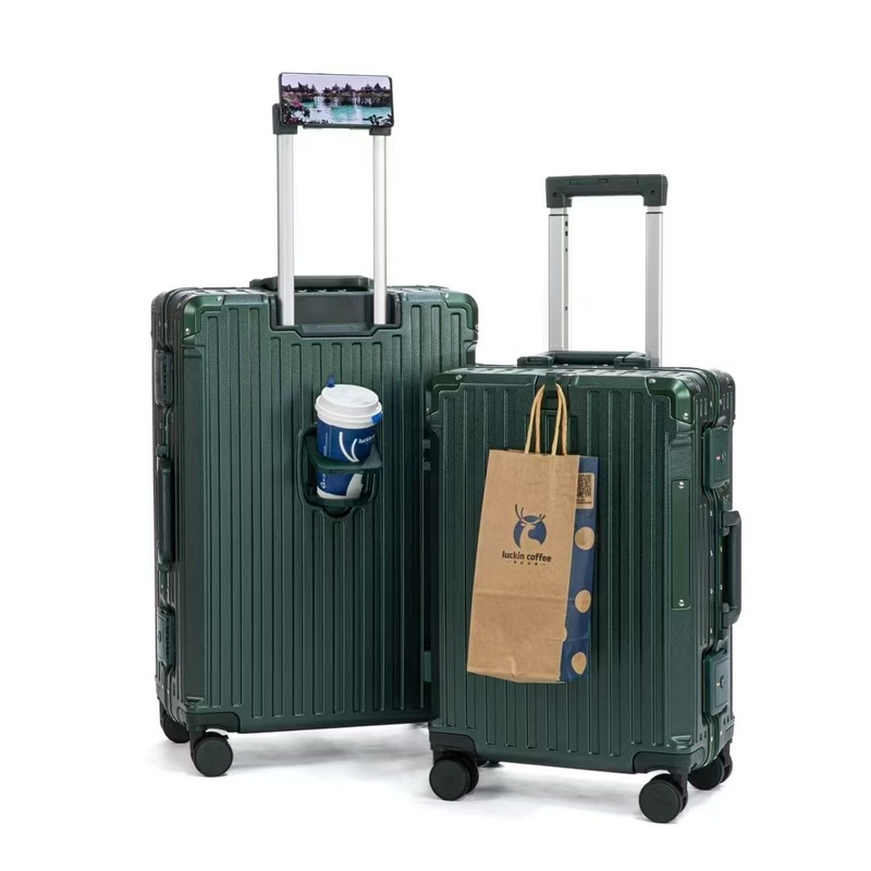 Fashion Aluminum Frame Suitcase Women 24 Inch PC Trolley Case Mens Luggage Wholesale Password Box Large Capacity 20 Inch – Luggage and Suitcase price