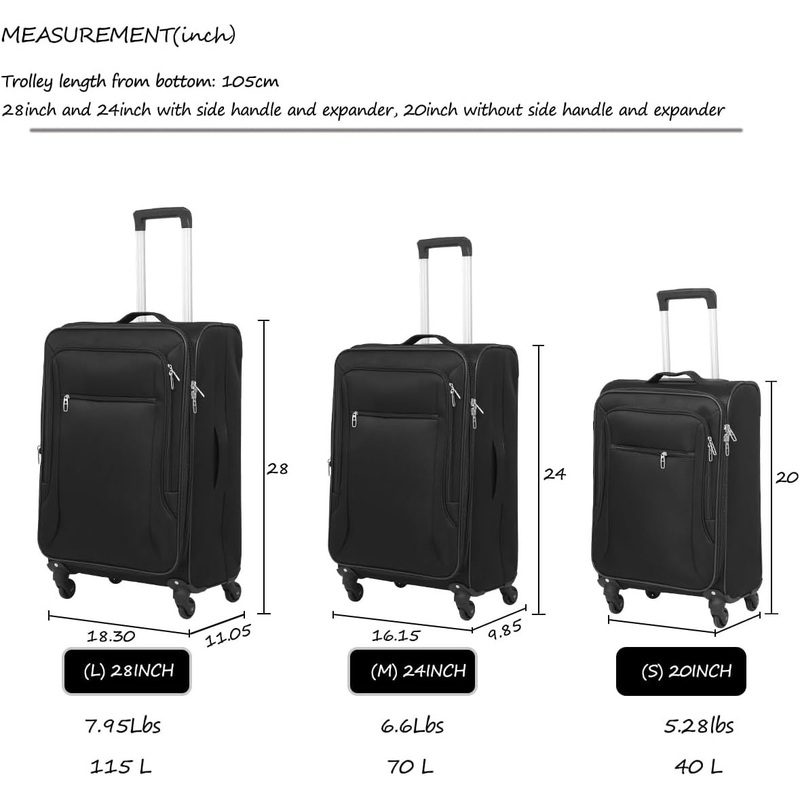 Hiking Backpack Hybrid Trolley – Detachable Daypack – Luggage Bag Sets and PP Luggage price