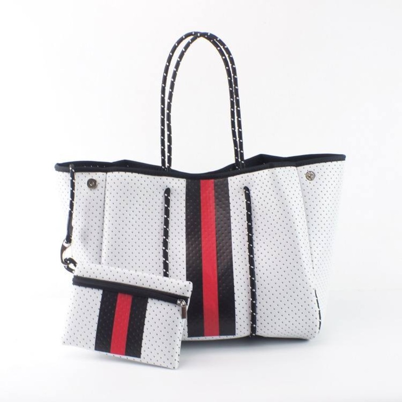 Neoprene Tote Purse Top Quality Hot Selling Neoprene Perforated Beach Bag Ladies Large Travel Tote Bag – Hand Bag and Shoulder Bag price