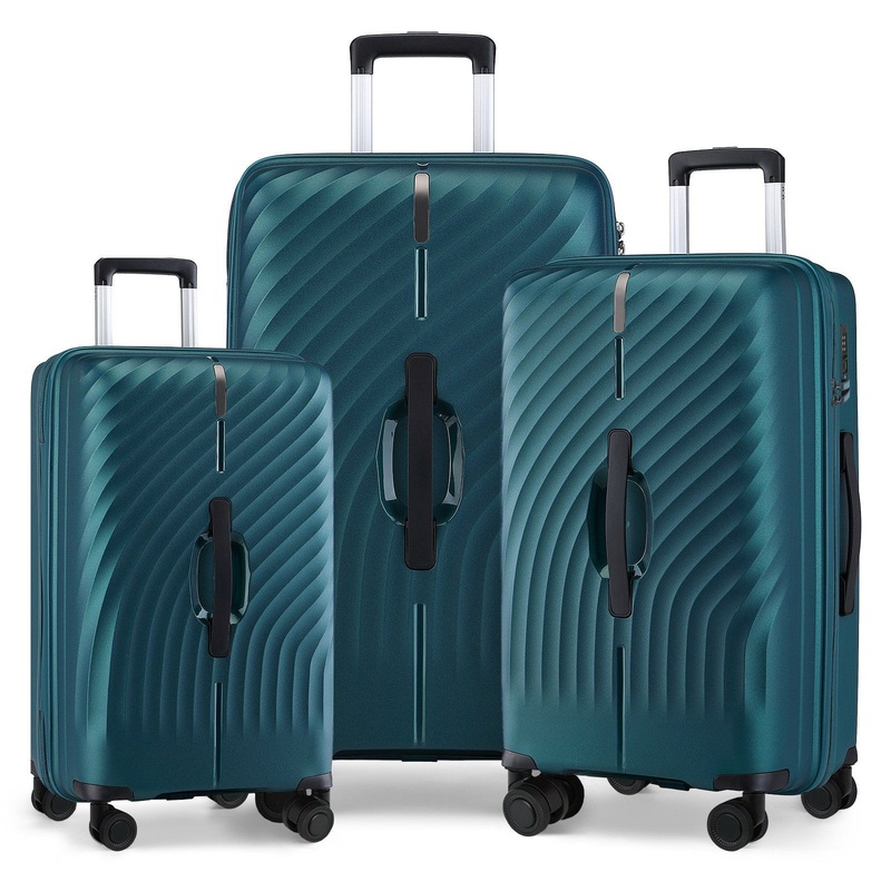 Plastic PP Three Piece Box Set Custom Travel Suitcase Luggage Set – Trolley Bags and Trolley Case price