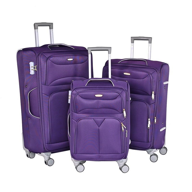 Purple Fabric Carring Bags Trolley Hotsale Travelling Luggage Anti Falling Leisure Baggage with Custom Logo Carry on Bags – Baggage and Polyester Luggage price
