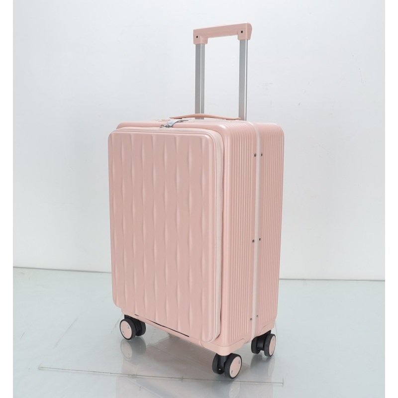 100% PC Hardside Carry on Trolley Front Open Luggage Easy Access Laptop Pocket Business Suitcase 4 Spinners Travel Luggage – 100% PC Hardside Trolley and Easy Access Laptop Trolley price