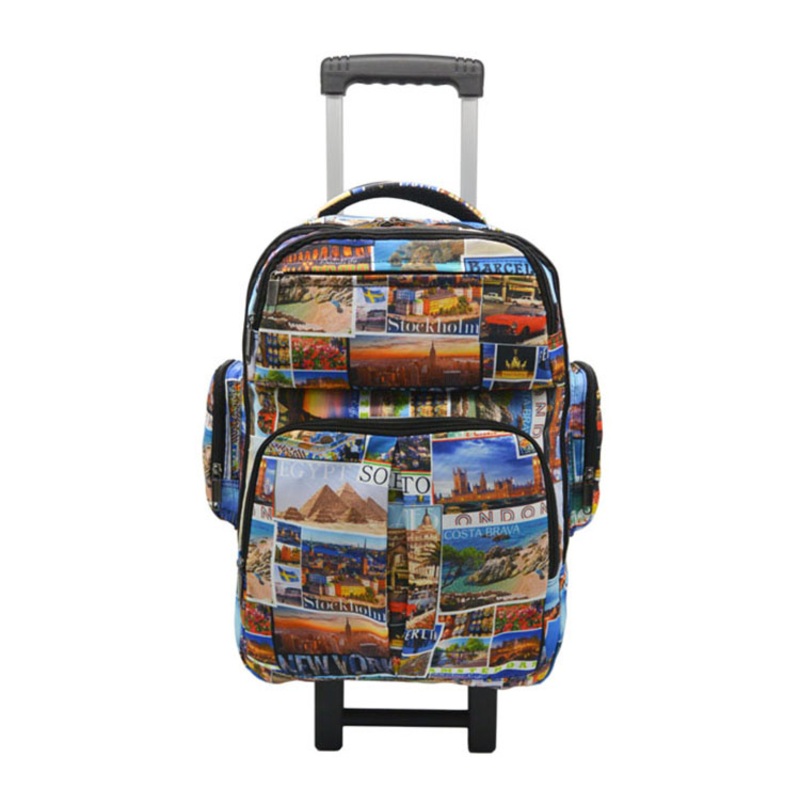 Children 30 Litre Cabin Luggage Trolley Backpack School Bag with Sublimation Printing – Trolley Backpack and Bolso price