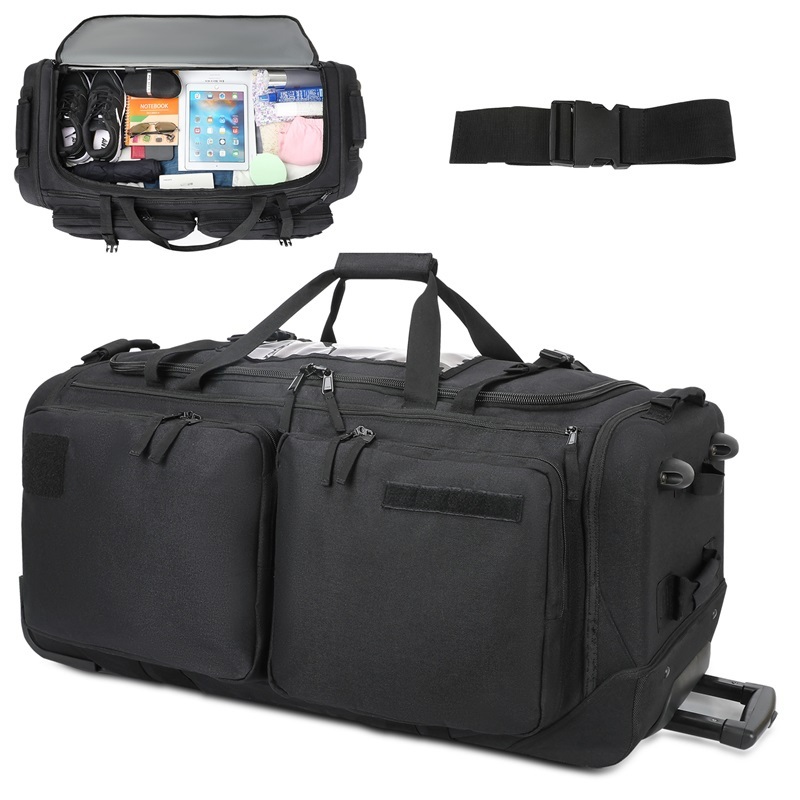 Custom 32 Inch Multi-Pocket Trolley Bag Travel Bag with Wheels Durable Mountain Wheeled Large Travel Luggage Bag – 32 Inch Bags and Multi-Pocket Bag price