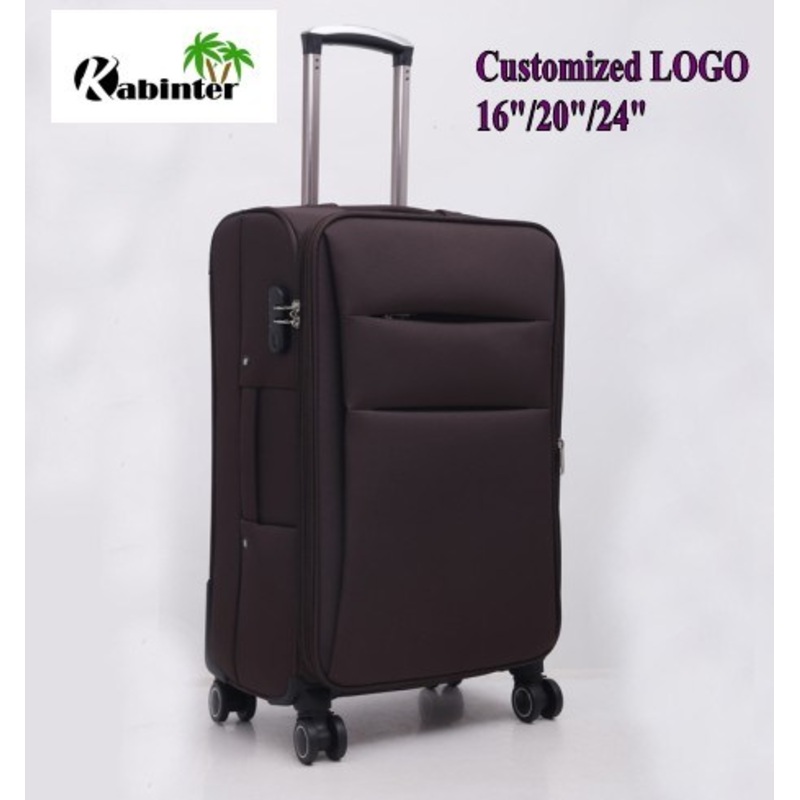 High Quality Durable on Board Black Nylon Fabric Suitcase with Stylish Design Flight Case Trolley Bag Travel Luggage Bag for Air Travel and Adventures – Luggage and Softside Luggage price
