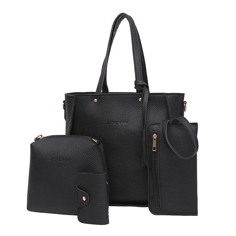 Hot Selling Popular Value Suit 4 Piece Set PU Leather Crossbody Bag Fashionable Large Capacity Shoulder Handbag – Shoulder Bag and Lady Shoulder Bag price